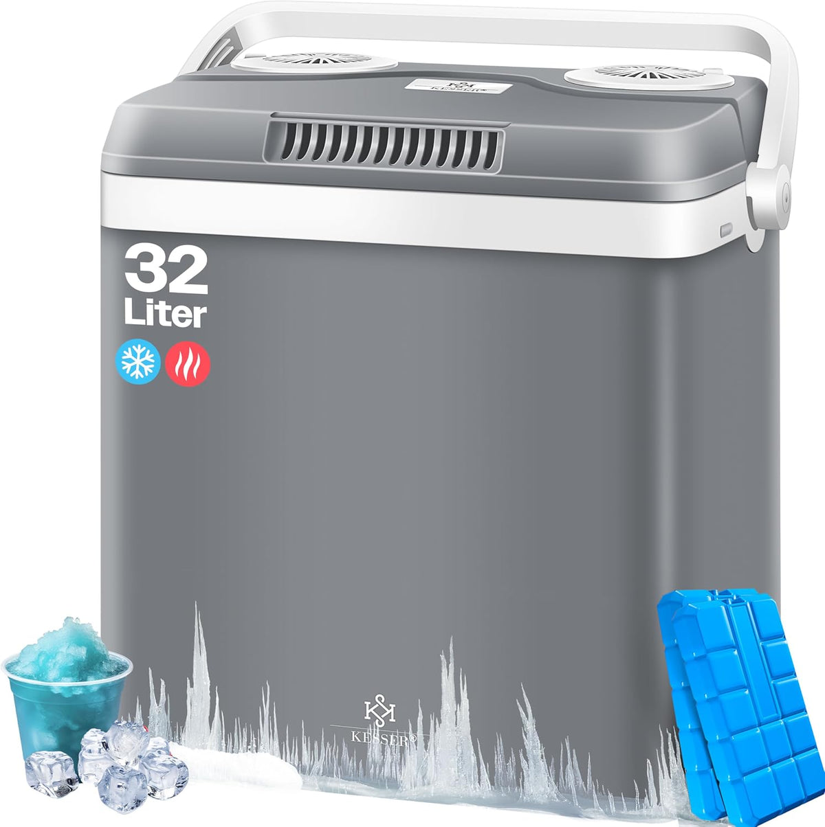 Mini-réfrigérateur, 32 L, 12 V, 230 V, KESSER