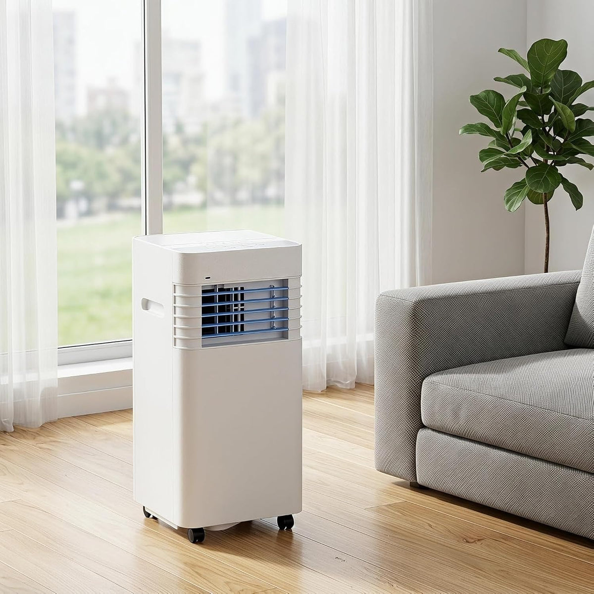 Climatiseur, 14000 BTU, 5000 BTU, mobile, 2 vitesses, HUGGWRT