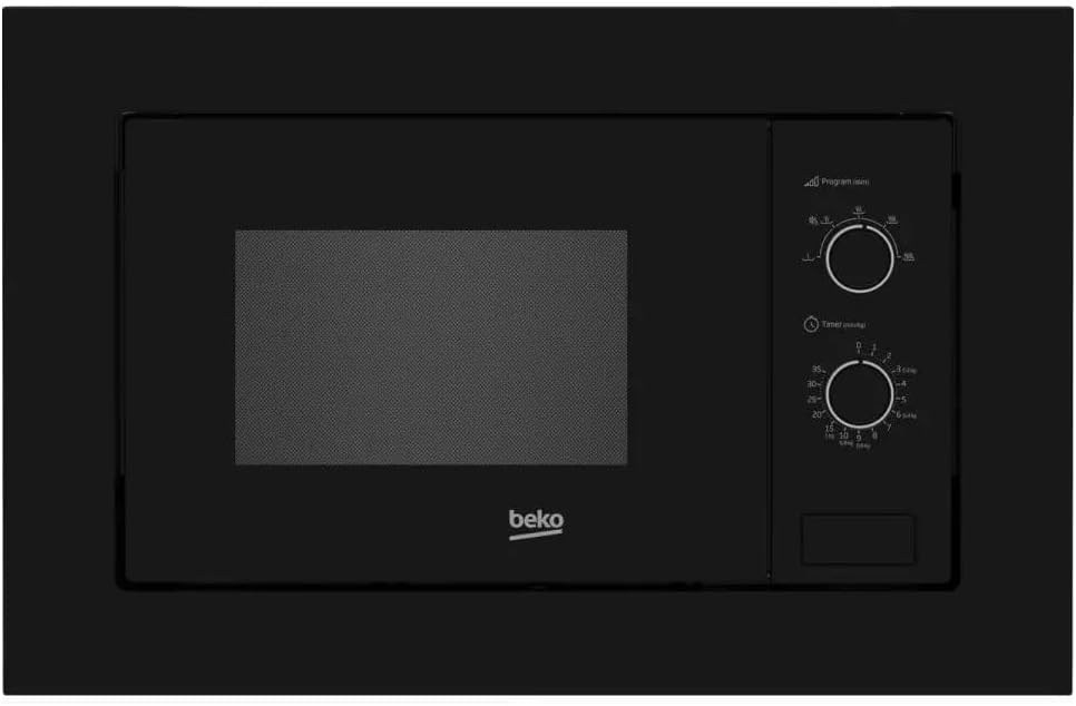 Beko BMOB20202B four à micro-ondes, 245 mm, 20 L, 800 W, noir, encastrable