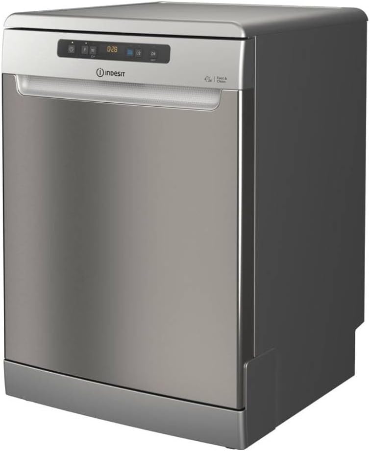 Indesit I0FD651X lave-vaisselle, gris, encastrable, 14 couverts