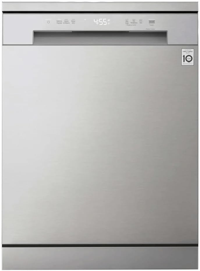 LG DF142FV lave-vaisselle, acier inoxydable, 14 couverts