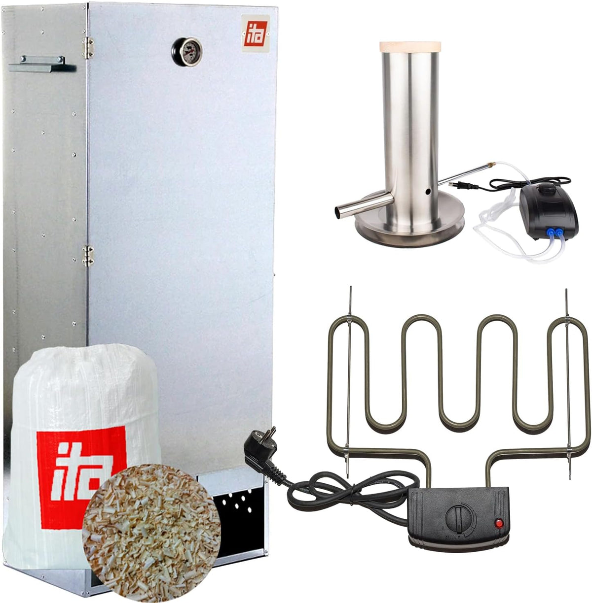 Four, 111 cm, acier inoxydable, électrique, ITA