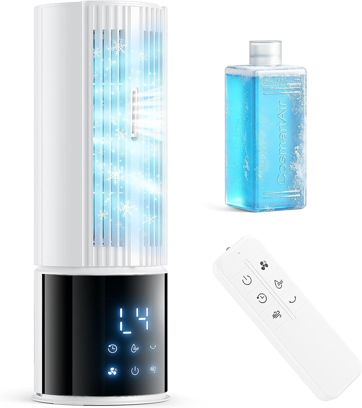 Climatiseur portable, blanc, 3 vitesses, pour le bureau, MaidellAir