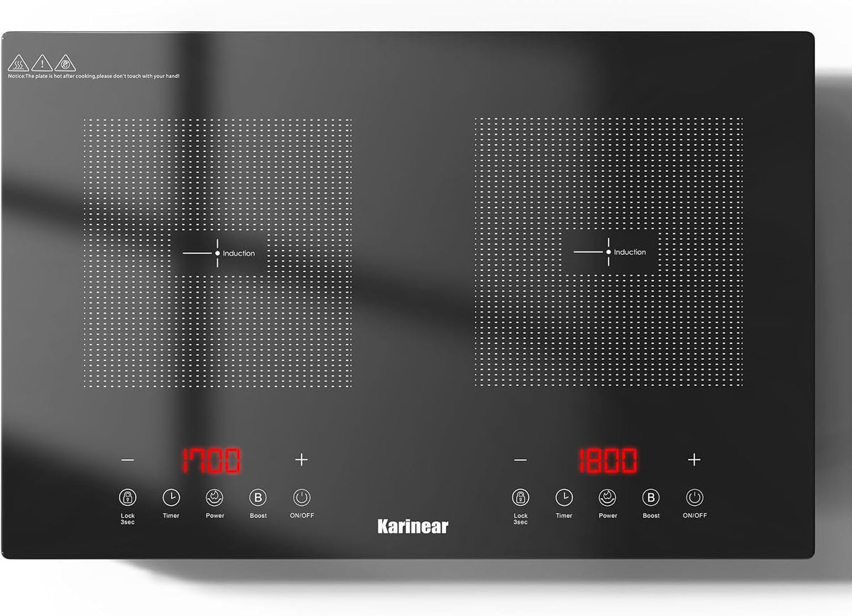 Table de cuisson, 18 cm, induction, portable, 2 feux, Karinear