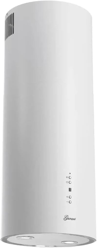 Hotte aspirante, 36 cm, 36 WH, 1000 m³/h, avec éclairage LED, blanc, 4 niveaux, Gurari