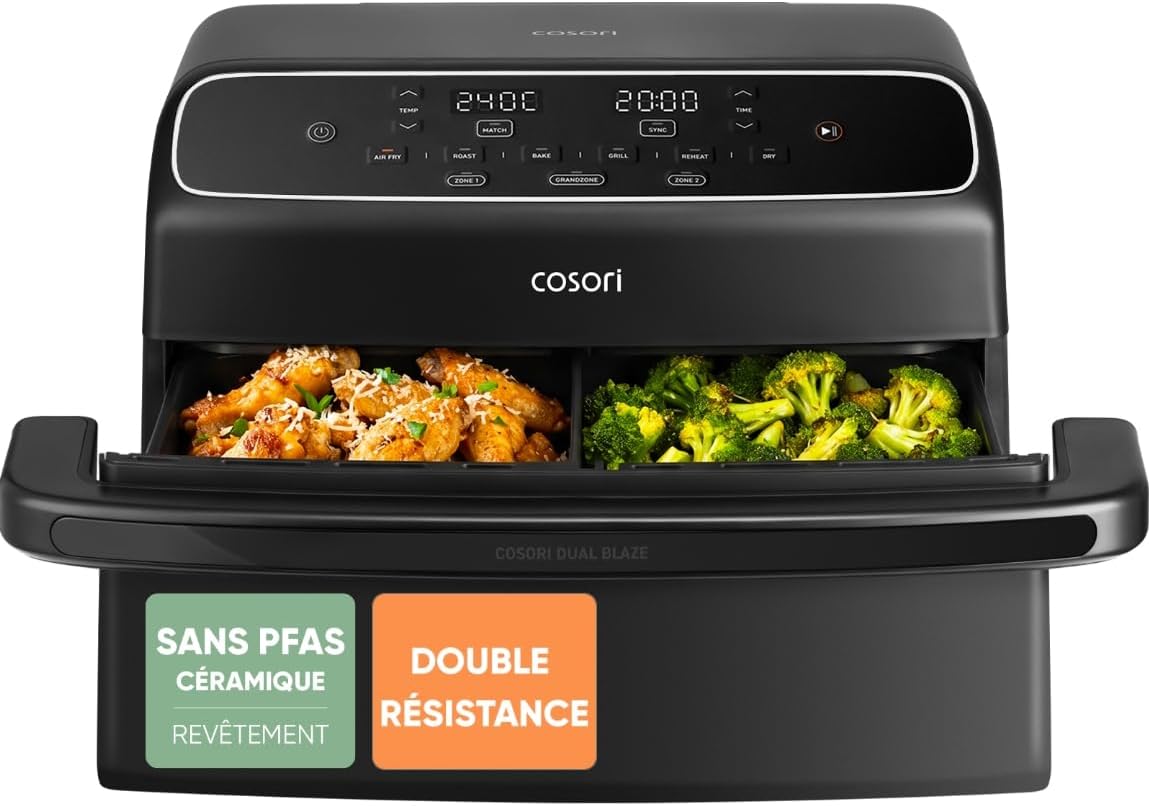 Friteuse sans huile, 8,6 L, compact, Cosori