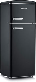SEVERIN RKG 8932 réfrigérateur-congélateur, 55 cm, 206 L, noir, pose libre, 2 portes