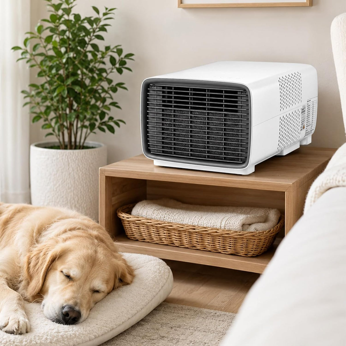 Climatiseur portable, 3000 BTU, 280 W, sans fil, pour la cuisine, pour le bureau, TBANVOO