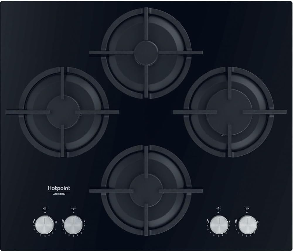 Hotpoint QS61S/BK table de cuisson, 51 cm, 7300 W, verre, noir, encastrable