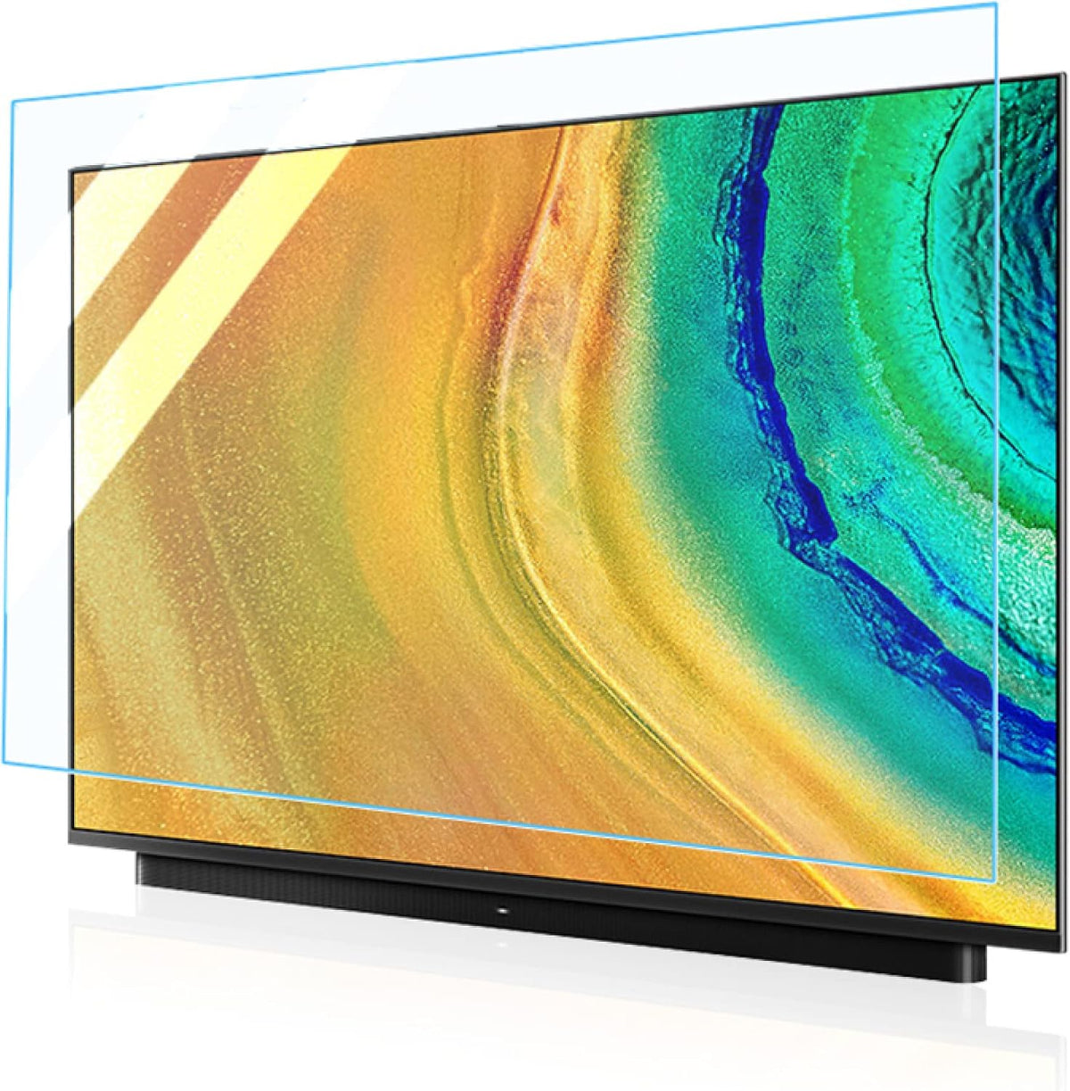Filtres protecteurs, 1269 × 721 mm, avec éclairage LED, bleu, OLED, 4K, LEFEDA