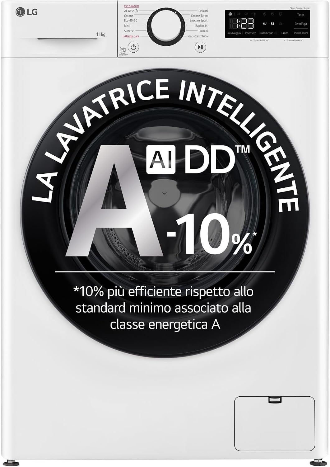 LG F4R3011NSWB lave-linge, 56,5 cm, 11 kg