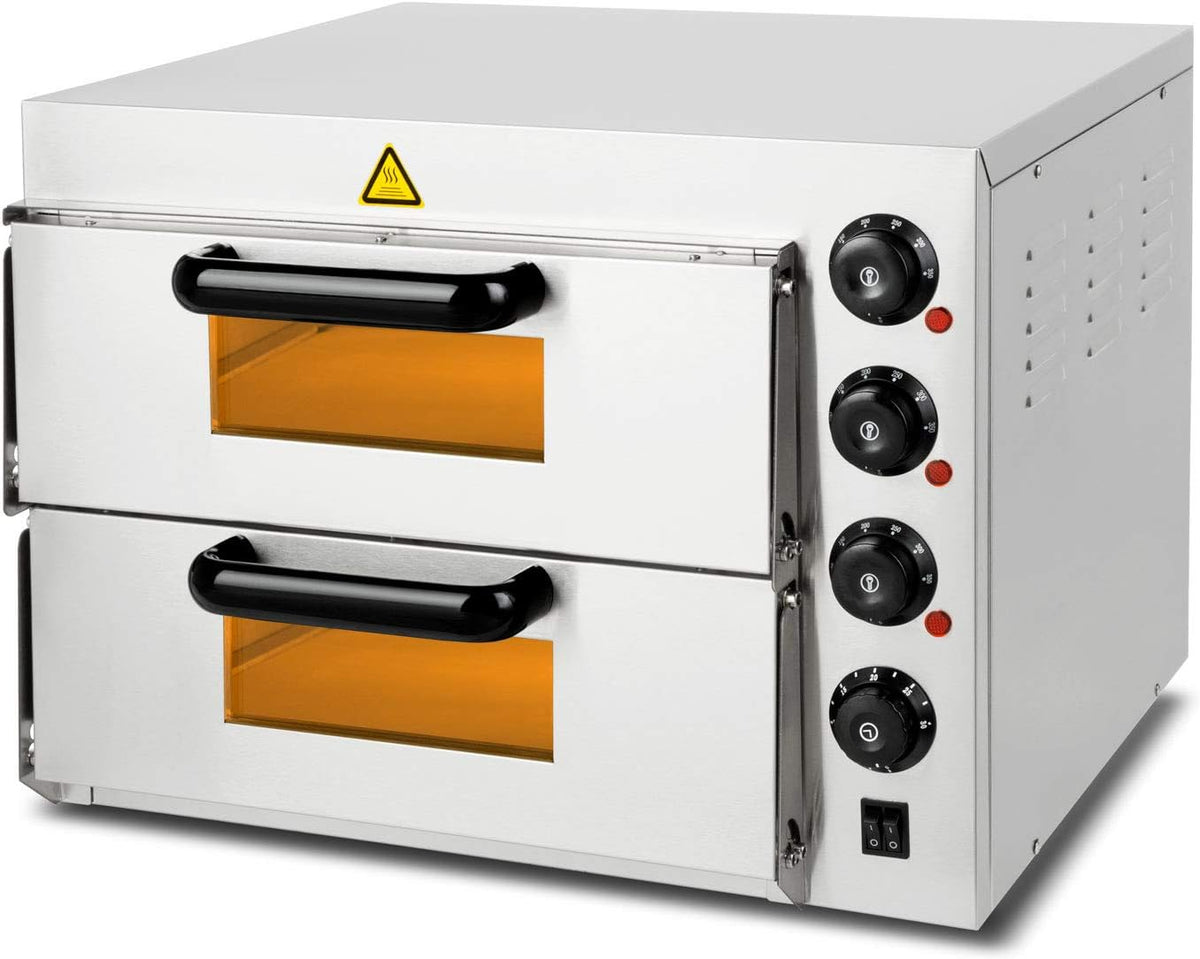 Four à pizza, 3000 W, 350 °C, réglable, acier inoxydable, électrique, vertes