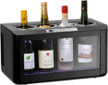 Cave à vin, 85 mm, 5 °C, 18 °C, avec éclairage LED, électrique, 4 bouteilles, MBH - MAQUINARIA BAR HOSTELERÍA
