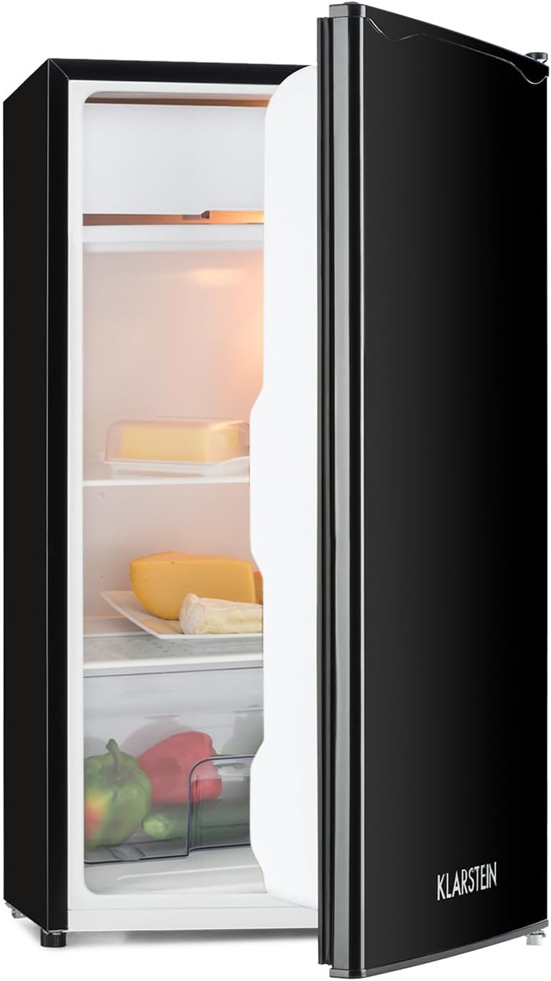 KLARSTEIN congélateur, 90 L, verre, noir, 5 niveaux