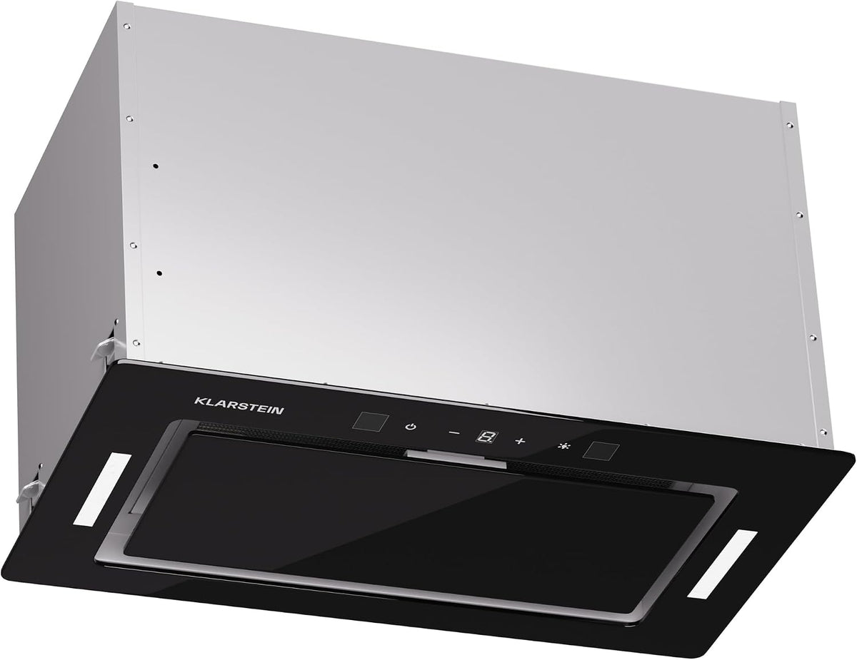 Klarstein hotte aspirante, 52 cm, 466 m³/h, avec éclairage LED, encastrable, pour la cuisine