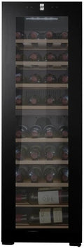 Cave à vin, avec éclairage LED, noir, 39 bouteilles, Cavin