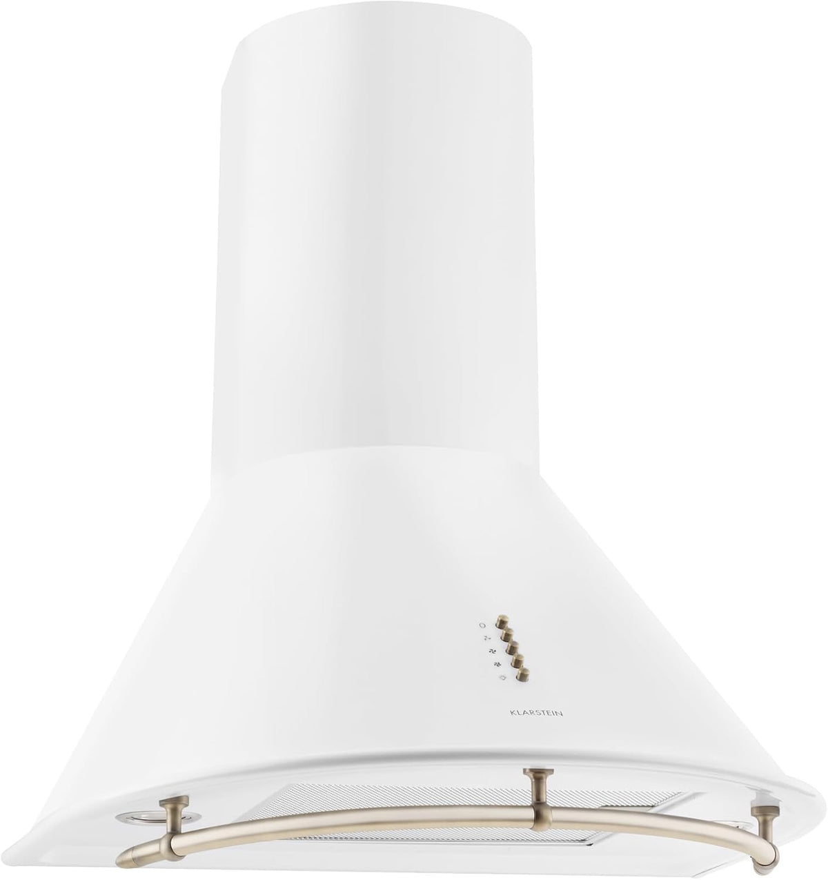 Klarstein hotte aspirante, 60 cm, 352 m³/h, acier inoxydable, blanc