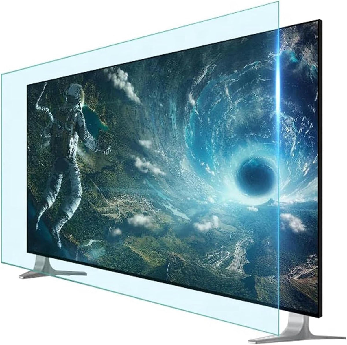 Protection d'écran TV, 1120 × 650 mm, 32–50 pouces, 46 pouces, avec éclairage LED, bleu, 4K, OLED, QLED, GTHTUHFD