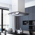 Hotte aspirante kg-50662, 90 cm, 756 m³/h, avec éclairage LED, pour la cuisine, pour le jardin, Cervaline