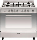 Cuisinière GE960CBIX2, 104 L, acier inoxydable, 5 feux, GLEM