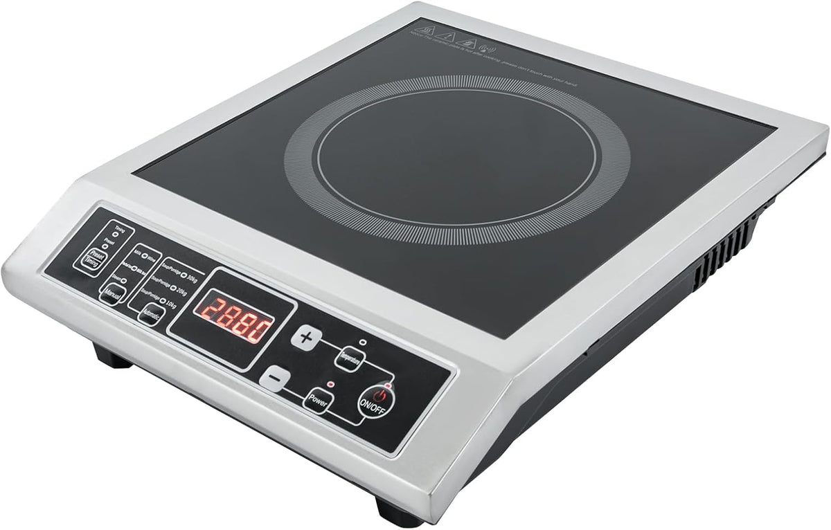 Table de cuisson, 3500 W, 80–270 °C, induction, 8 niveaux, Wipportja