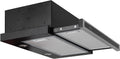 Hotte aspirante, 596 mm, 860 m³/h, noir, encastrable, Gurari