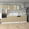 Meuble pour four et micro-ondes, 60 cm, bois, 2 portes, pour la cuisine, ATOMSTACK MAKER