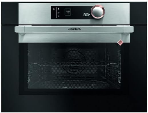 Four à micro-ondes DKE7335X, 36 cm, 40 L, 1000 W, acier inoxydable, noir, encastrable, De Dietrich