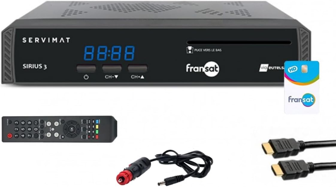 Récepteur satellite PC6, 12 V, Servimat