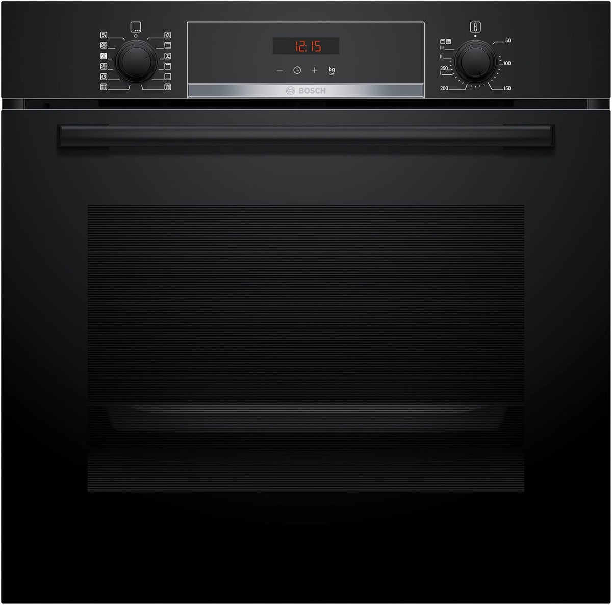 Bosch HQA574BB3 four encastrable, 60 × 60 cm, avec éclairage LED, noir, 10 programmes