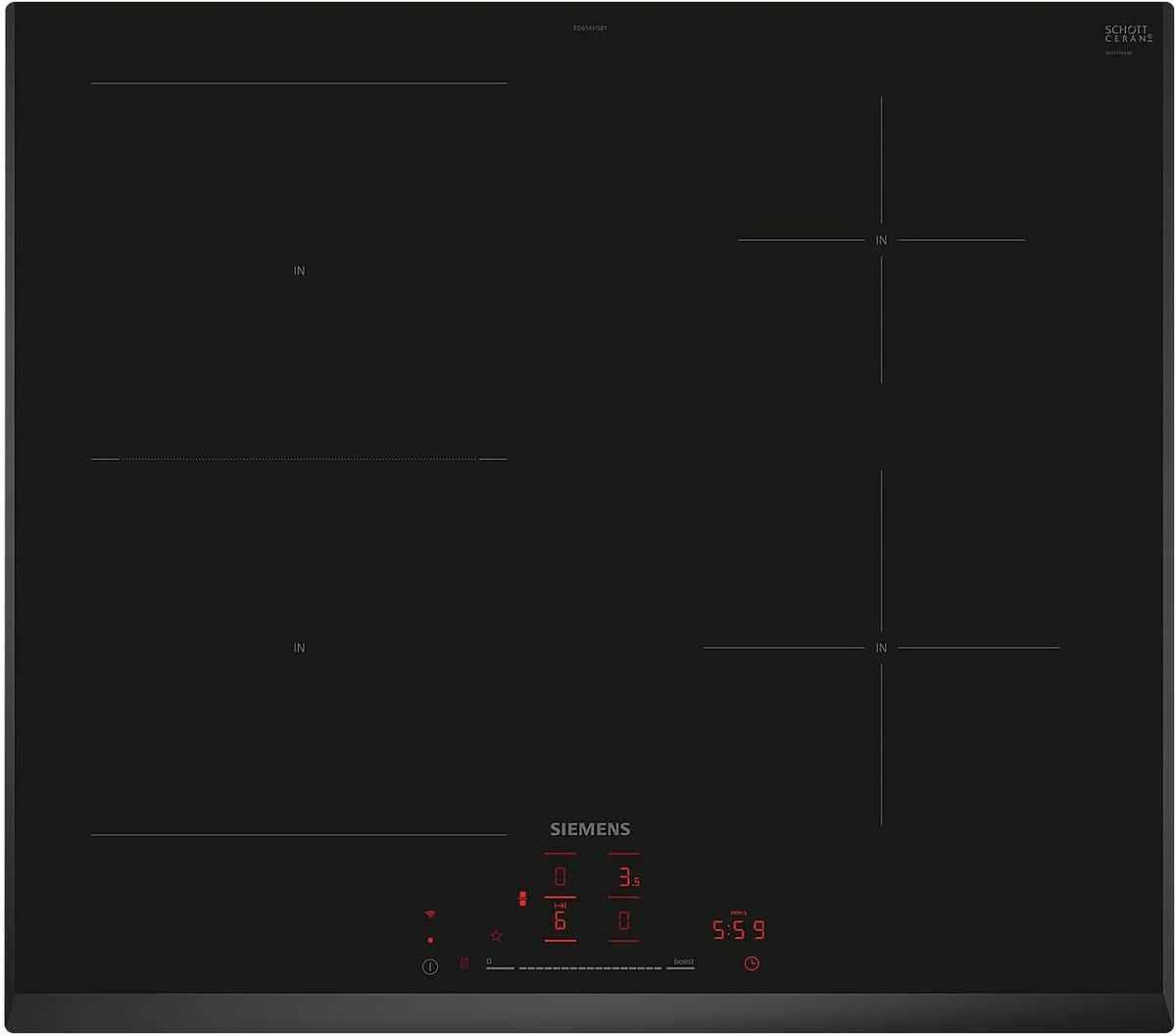 Siemens ED65KHSB1E table de cuisson, 190 × 210 mm, induction