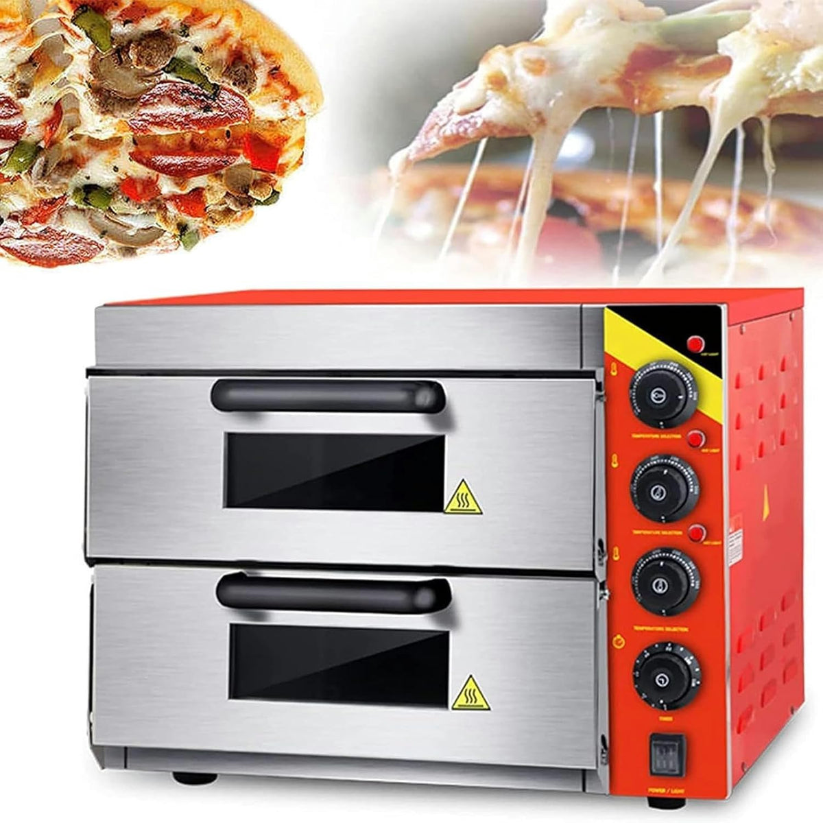 Four à pizza professionnel, 3000 W, 350 °C, avec tiroirs, électrique, XSDAJSD