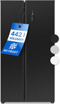 Réfrigérateur-congélateur SBS 7344, No Frost, noir, Bomann