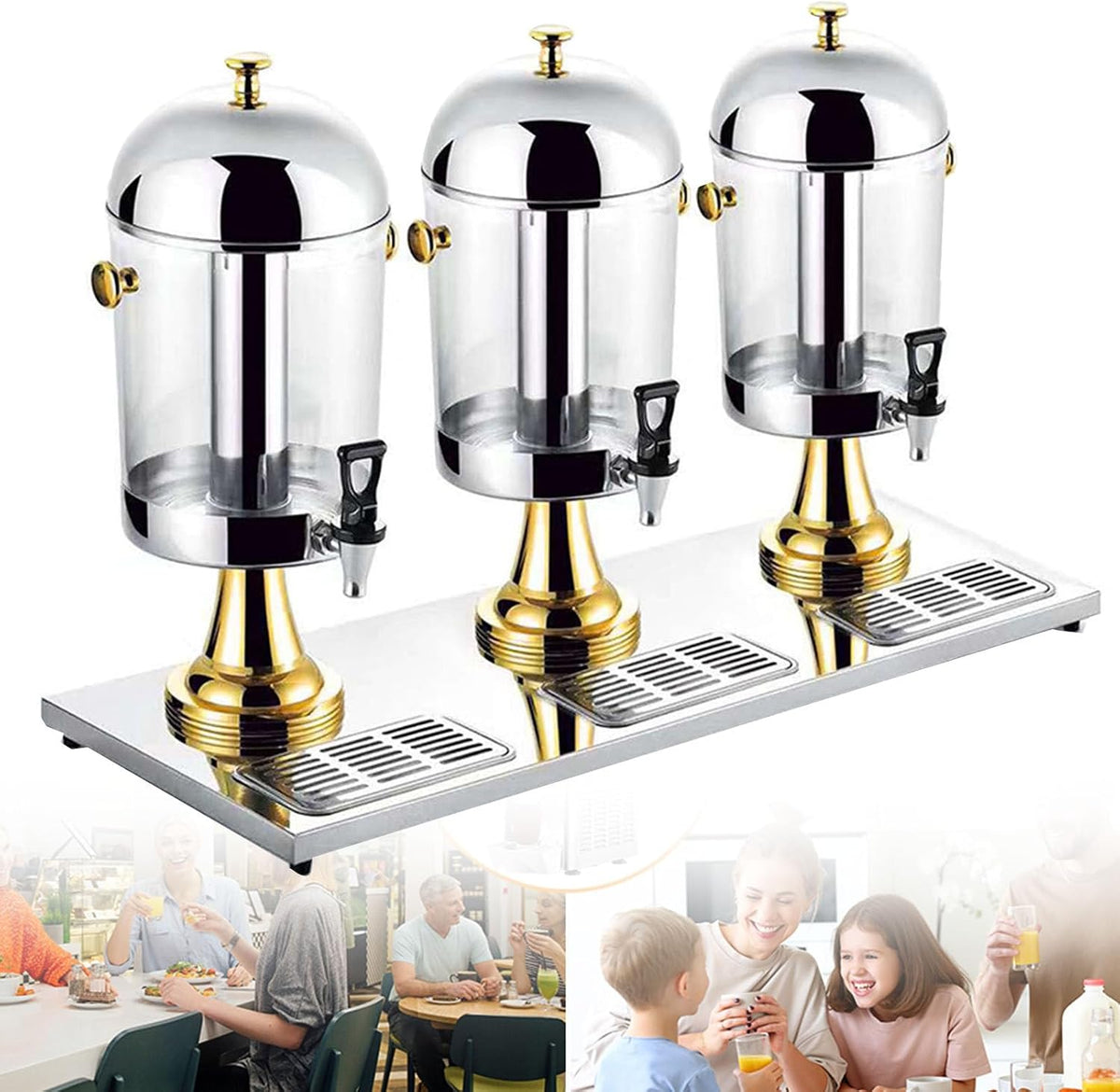 Distributeur de boissons, 24 L, acier inoxydable, KJHYYPP