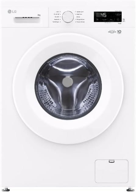 LG F84B13WHS lave-linge, 60 × 85 × 55 cm, 8 kg, frontal