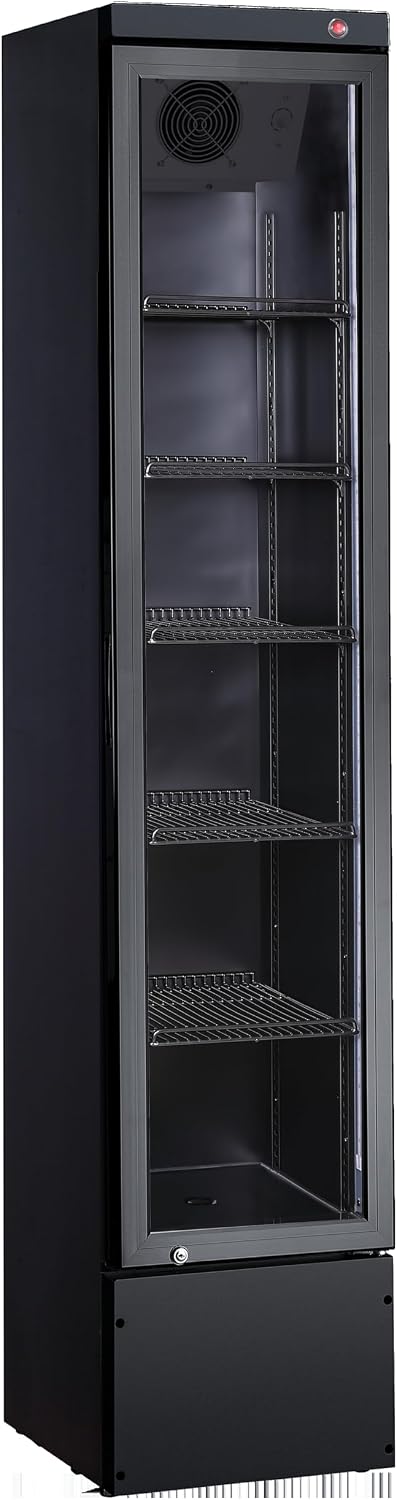 Mini-réfrigérateur GSC2133B-NC, 47,5 × 39 × 188 cm, 166 L, noir, METRO Professional