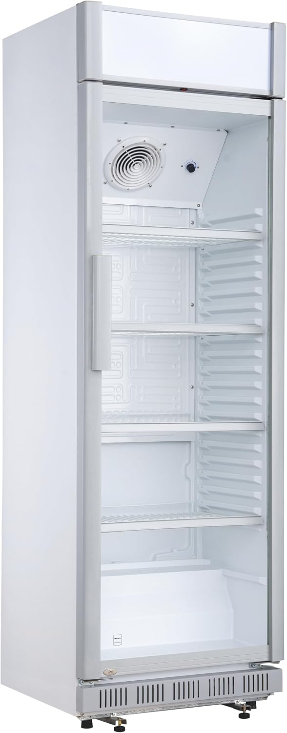 Réfrigérateur GSC2360C, 62 × 64,6 × 193,5 cm, 347 L, 180 W, métal, verre, blanc, METRO Professional
