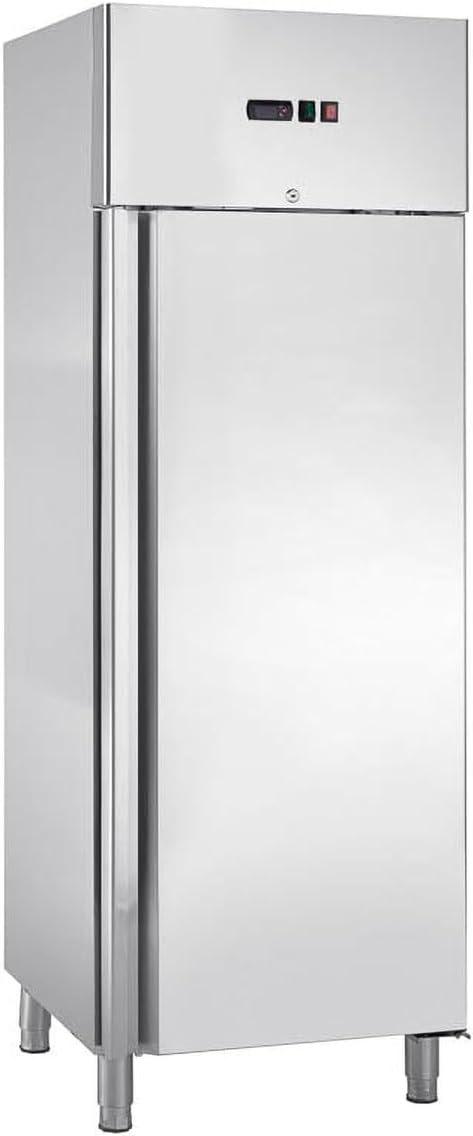 Congélateur SNACKH400BTV, 680 × 710 × 2010 mm, 429 L, acier inoxydable, pour la cuisine, GastroHero