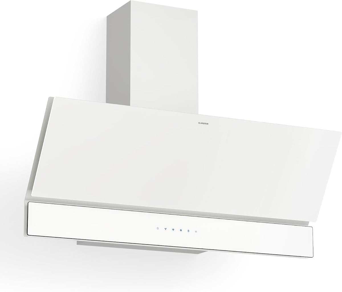 Klarstein hotte aspirante, 90 cm, 820 m³/h, avec éclairage LED, blanc, 3 vitesses, pour la cuisine