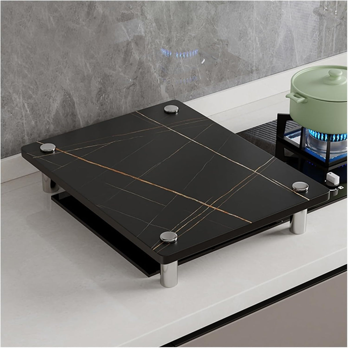Protection pour table de cuisson, 30X40X8,3 cm, à gaz, pour la cuisine, QSTGX