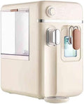 Machine à glaçons avec distributeur d'eau, 22,8 × 36,8 × 39,8 cm, acier inoxydable, portable, compact, pour le bureau