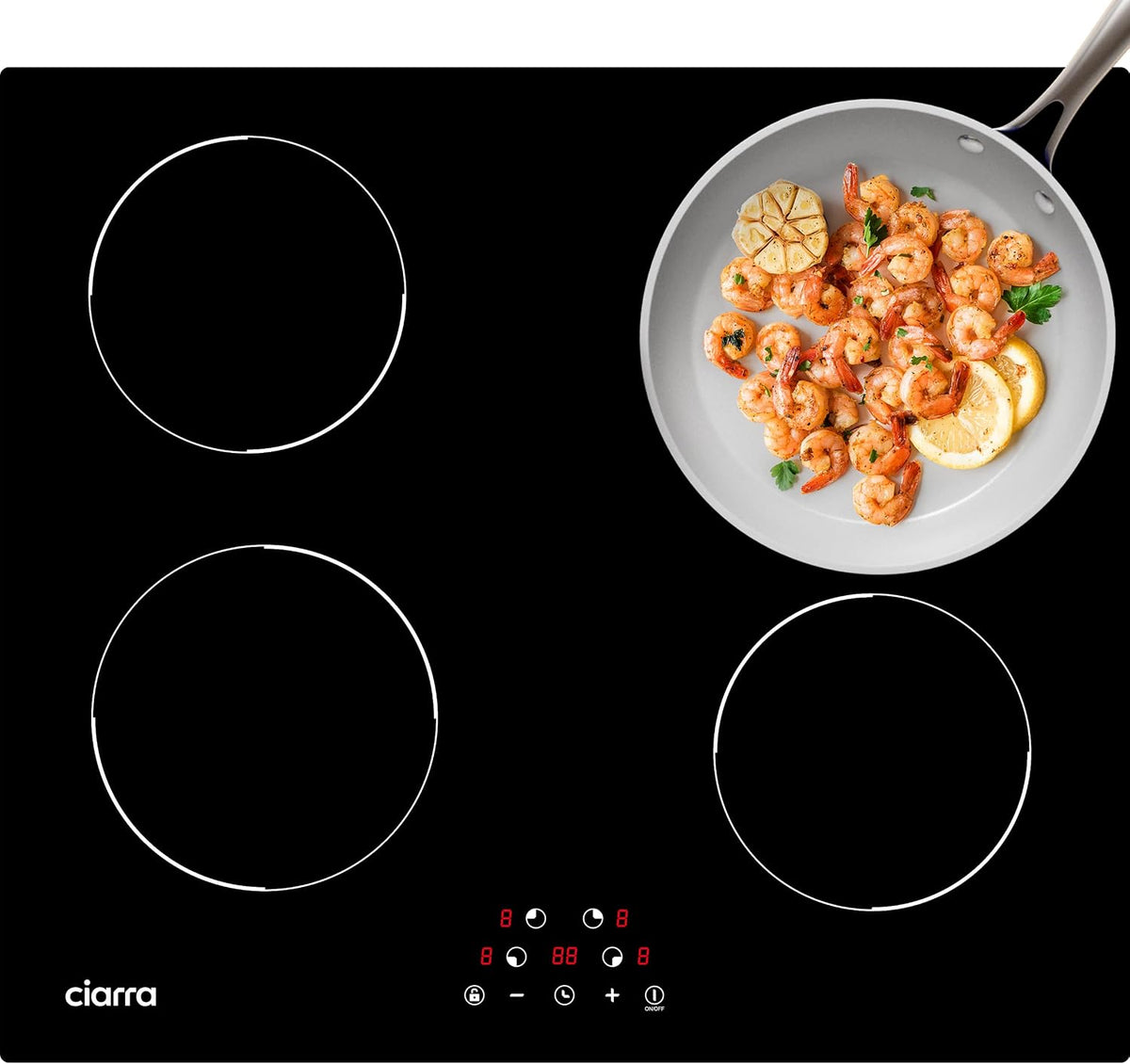 Table de cuisson, 60 cm, 6000 W, induction, CIARRA