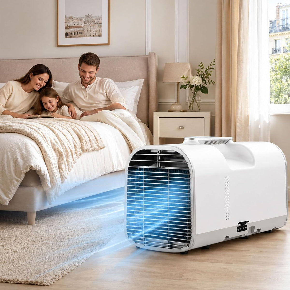 Climatiseur portable, 330 W, mobile, 4 en 1, pour le bureau, smafoseedding
