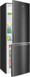 Réfrigérateur-congélateur KG 7359, 173 L, avec éclairage LED, noir, Bomann