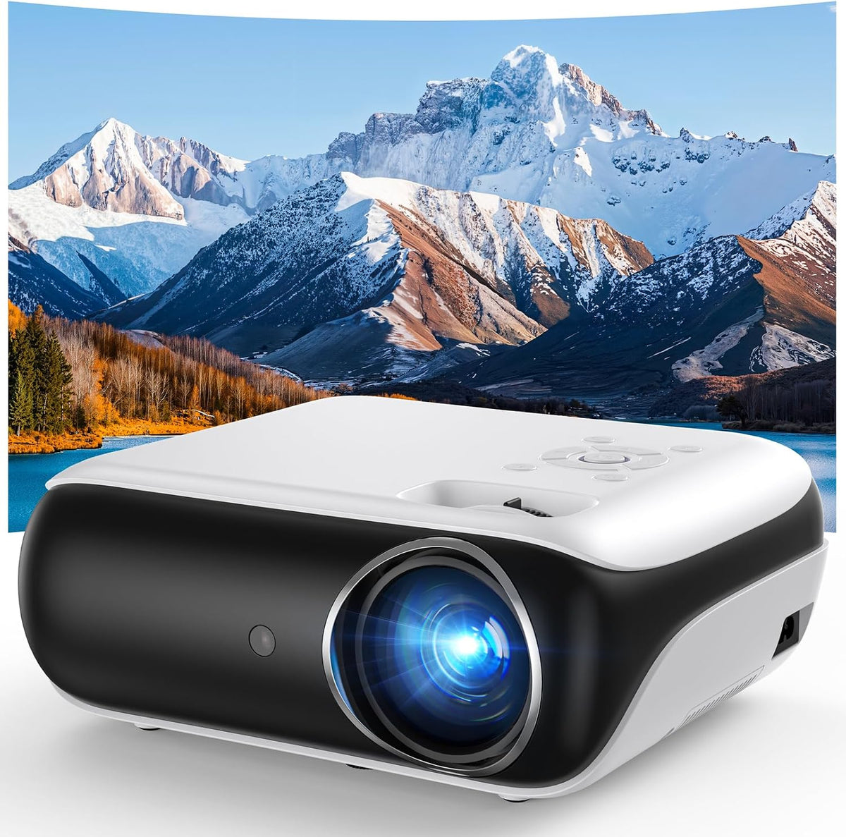Vidéoprojecteur, 300 pouces, avec Wi-Fi, commande intelligente, Google TV, 4K, Bluetooth, HAPPRUN