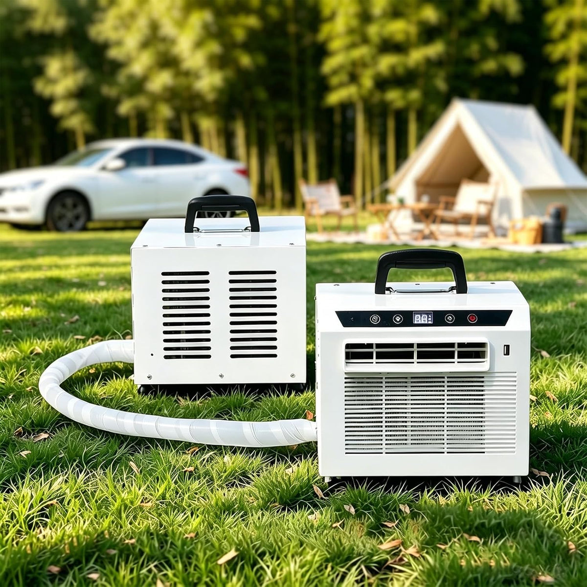 Climatiseur portable, 200 cm, 3000 BTU, avec télécommande, mobile
