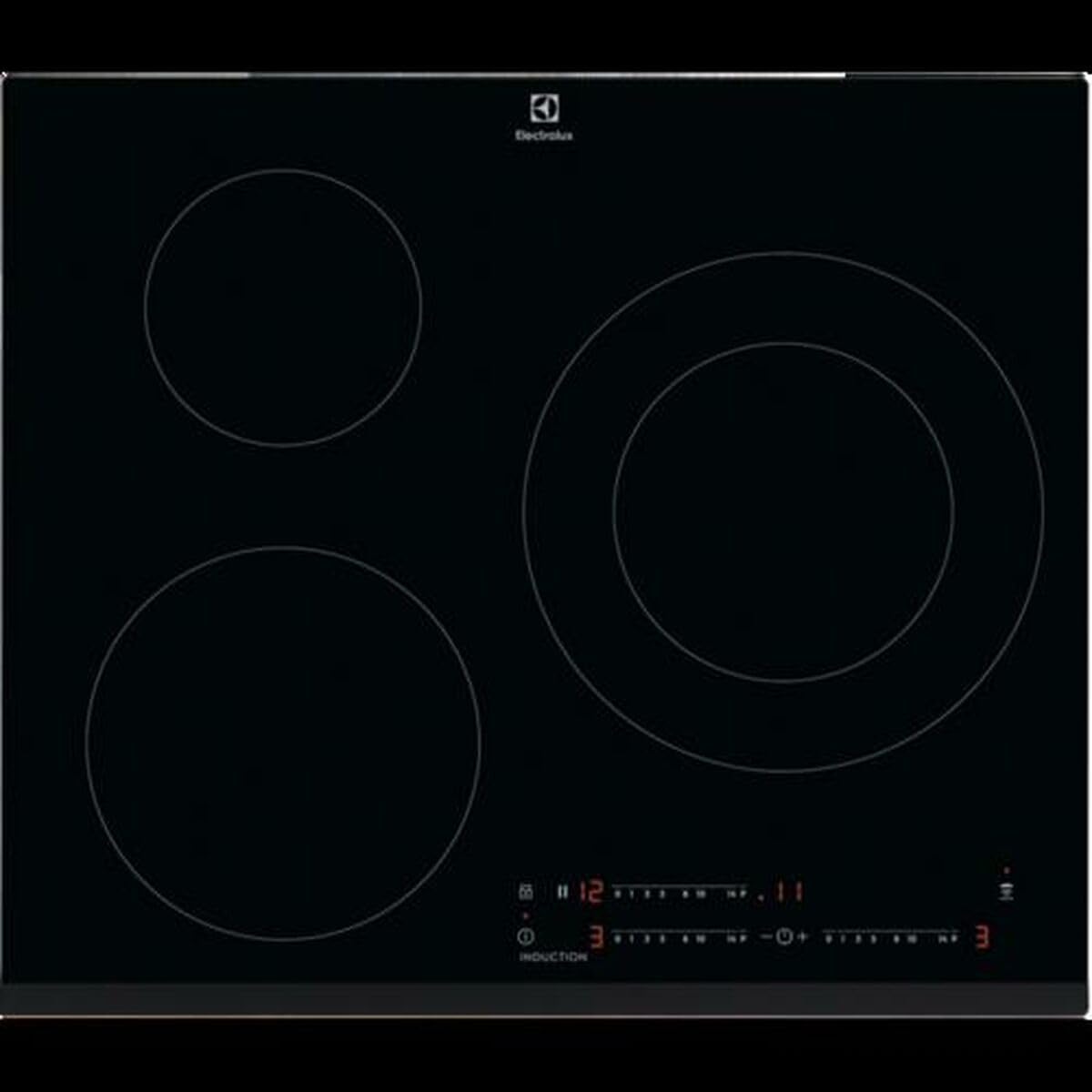 Electrolux EIT60342 table de cuisson, 60 cm, induction, 3 zones, 3 niveaux