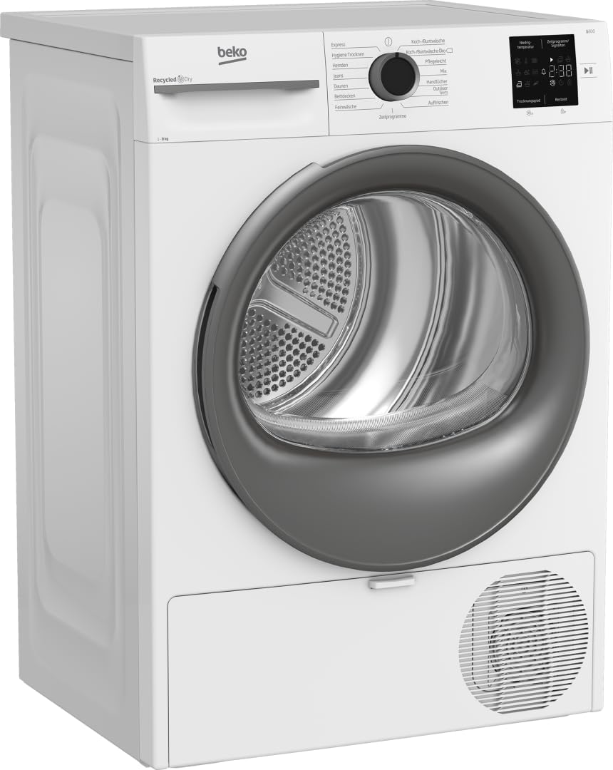 Beko BM3T38210W1 sèche-linge, 8 kg, blanc, pompe à chaleur, 15 programmes