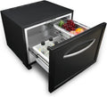 Mini-réfrigérateur, 41,3 × 24,6 × 15,6 cm, 45 L, 12 V, 220 V, 0 °C, 15 °C, avec tiroirs, noir, Techomey