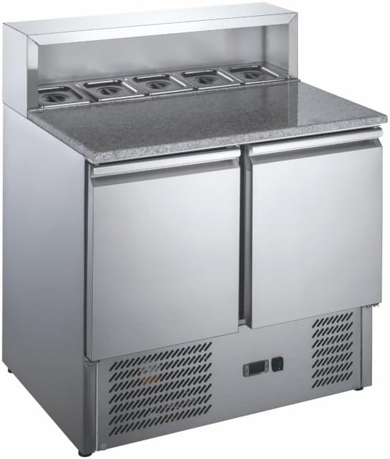 Saladette réfrigérée, 240 L, 8 °C, 2 portes